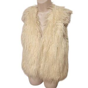 Vintage Forever Twentyone Faux Shearling Vest Vegan